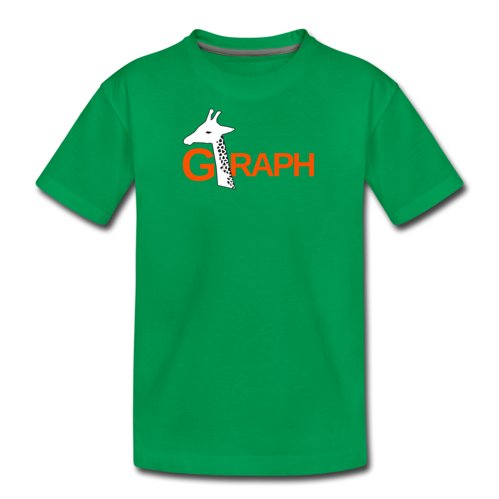 G-RAPH Giraffe Math - Kids' Premium T-Shirt - kelly green
