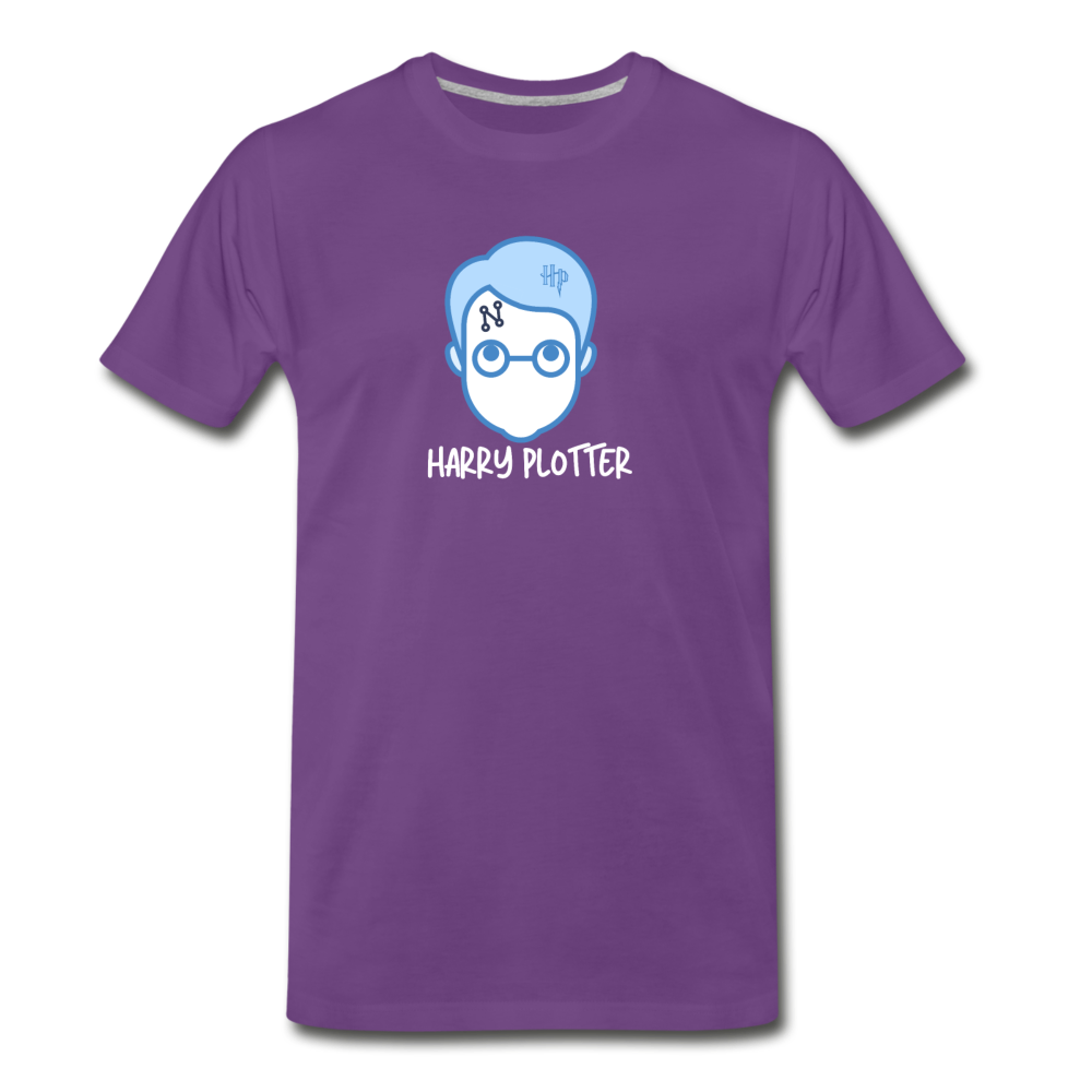 Harry Plotter - Men's Premium Math T-Shirt - purple