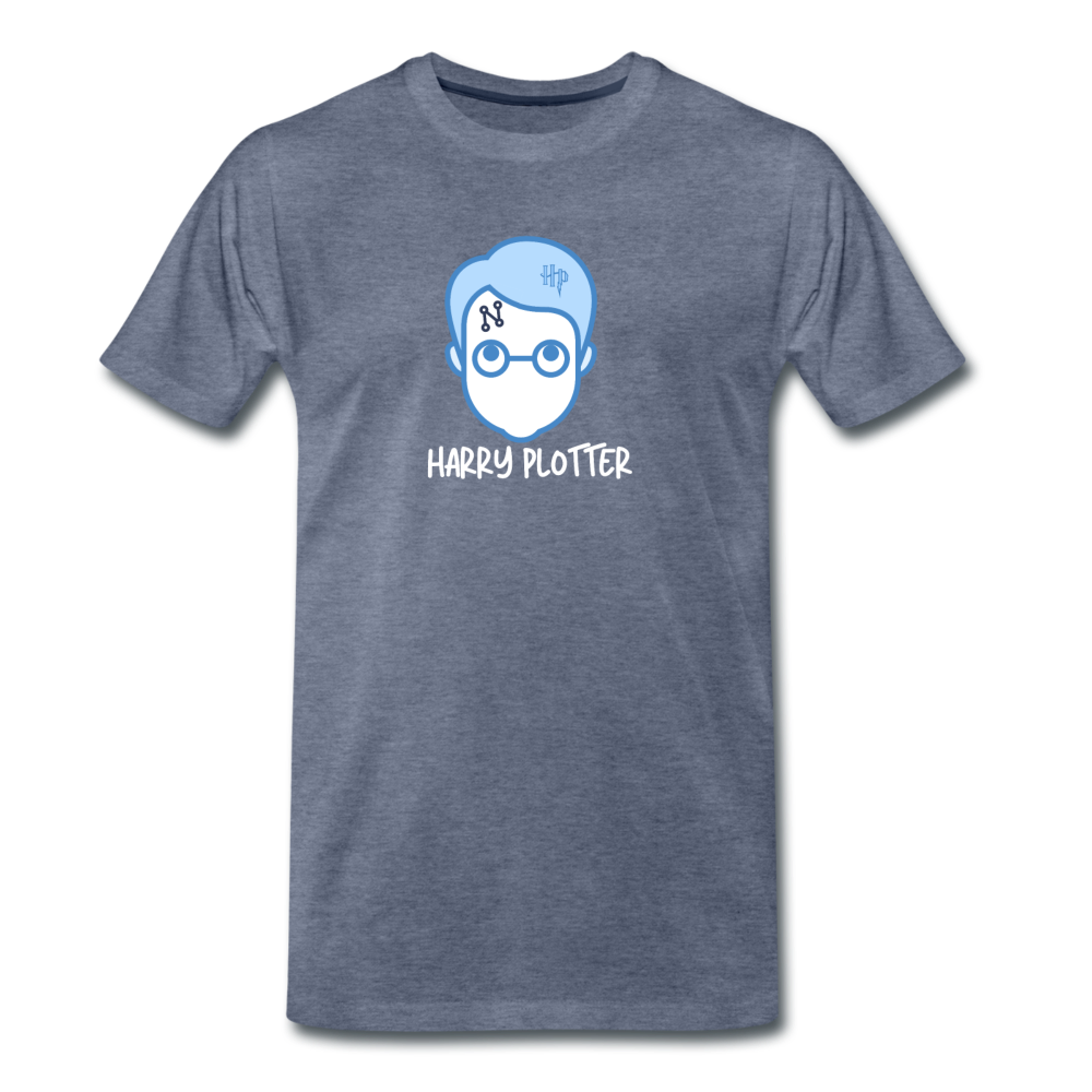 Harry Plotter - Men's Premium Math T-Shirt - heather blue