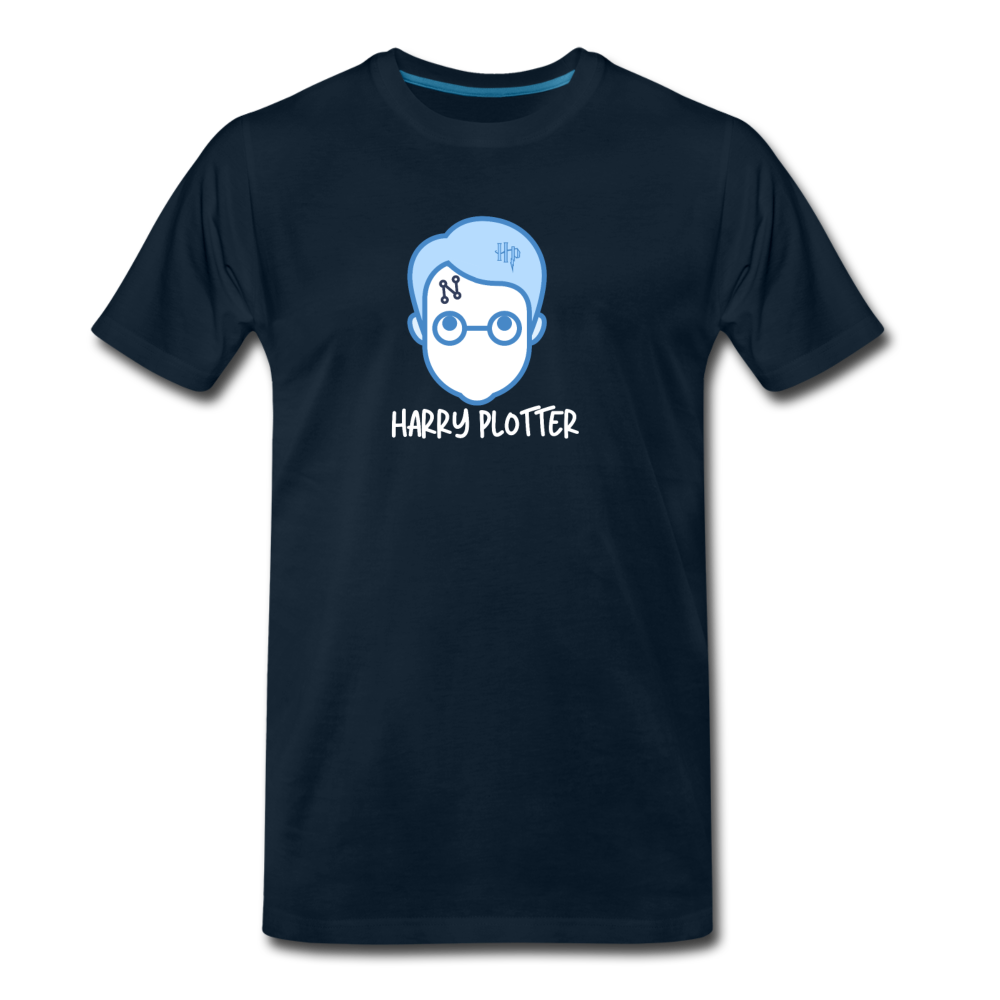 Harry Plotter - Men's Premium Math T-Shirt - deep navy