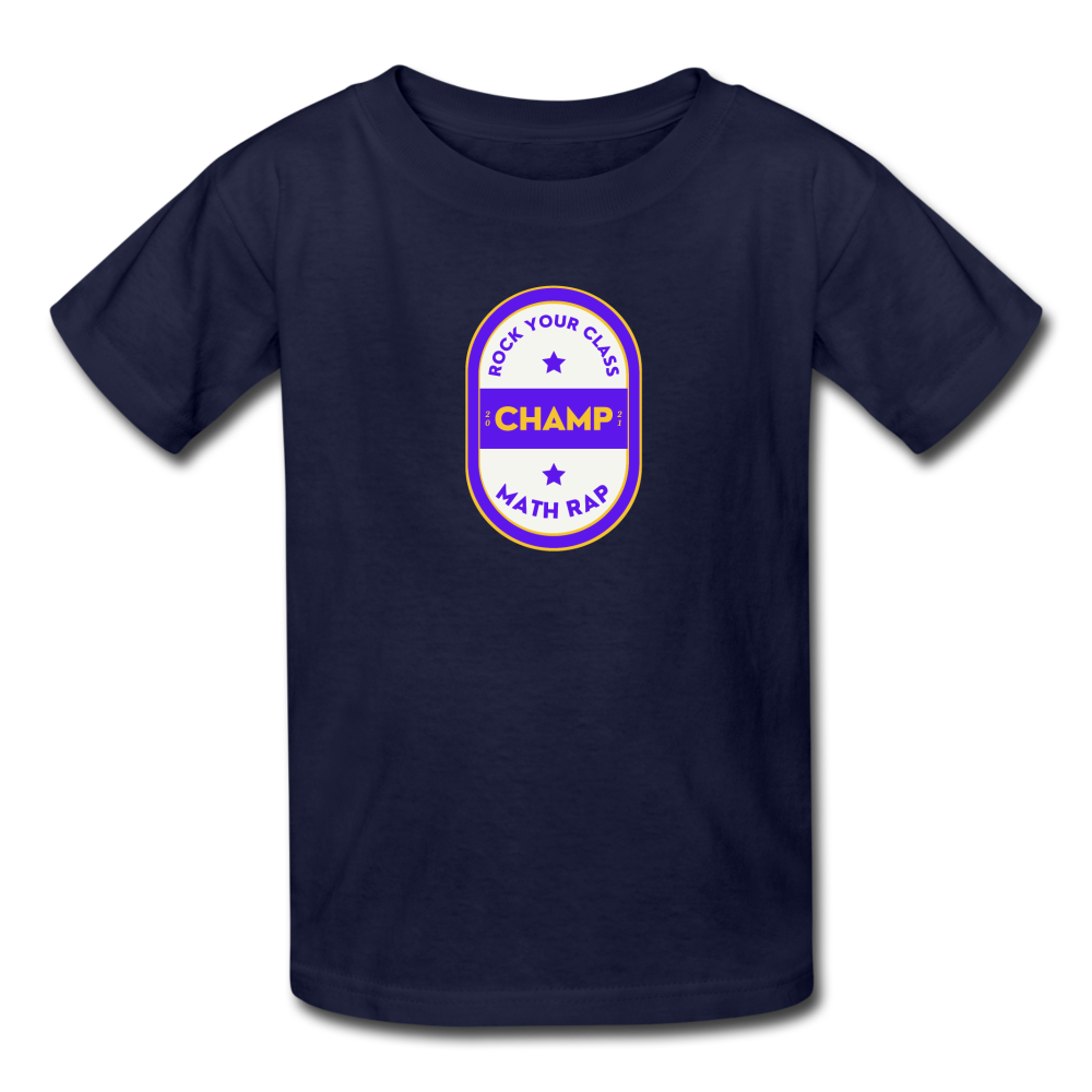 Official Math Rap Champ Shirt - Kids' T-Shirt - navy