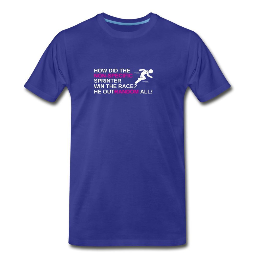 Random non-specific sprinter - Men's Premium Math T-Shirt - royal blue
