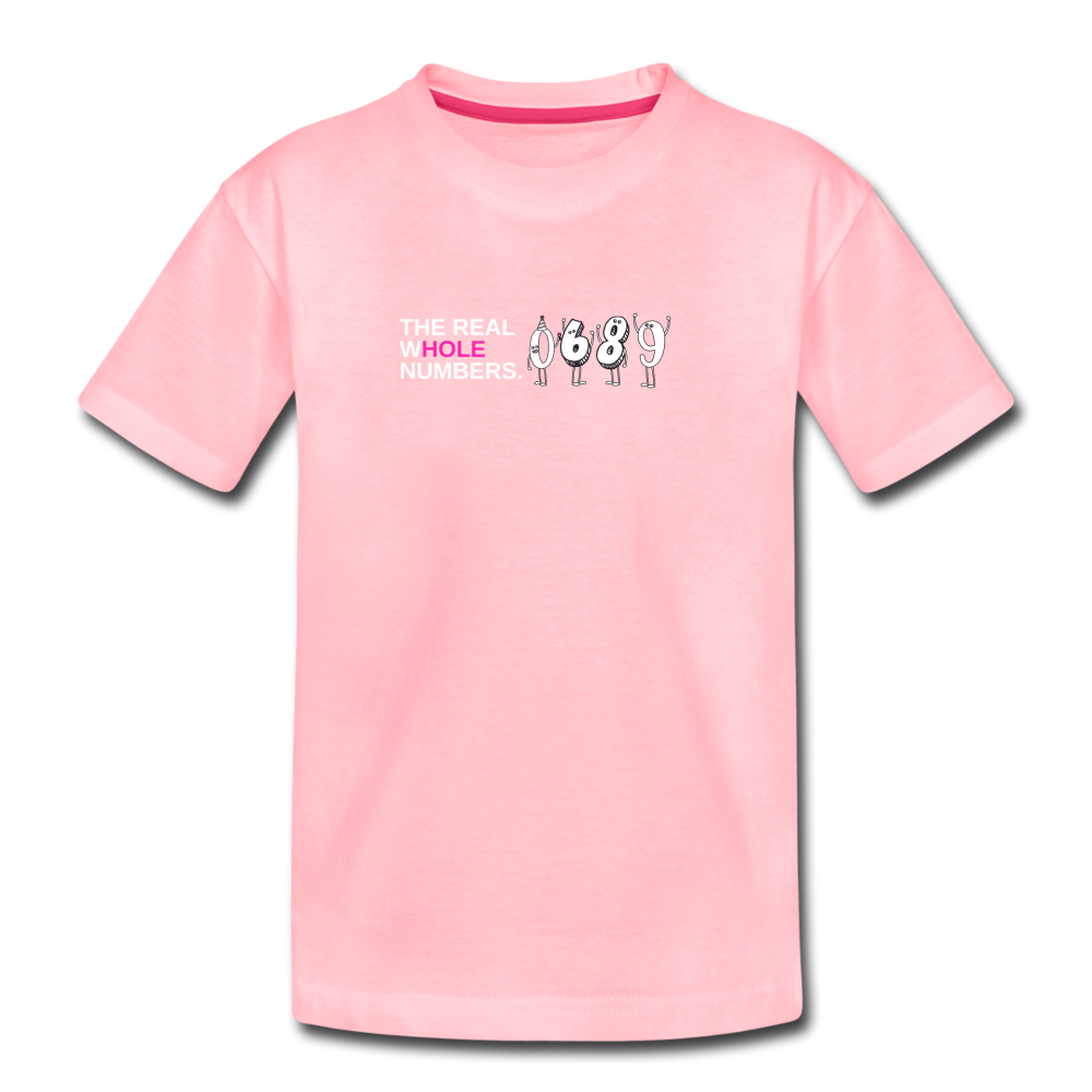 The Real Whole Numbers  - Kids' Premium Math T-Shirt - pink